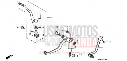 PEDALE CR250RY de 2000